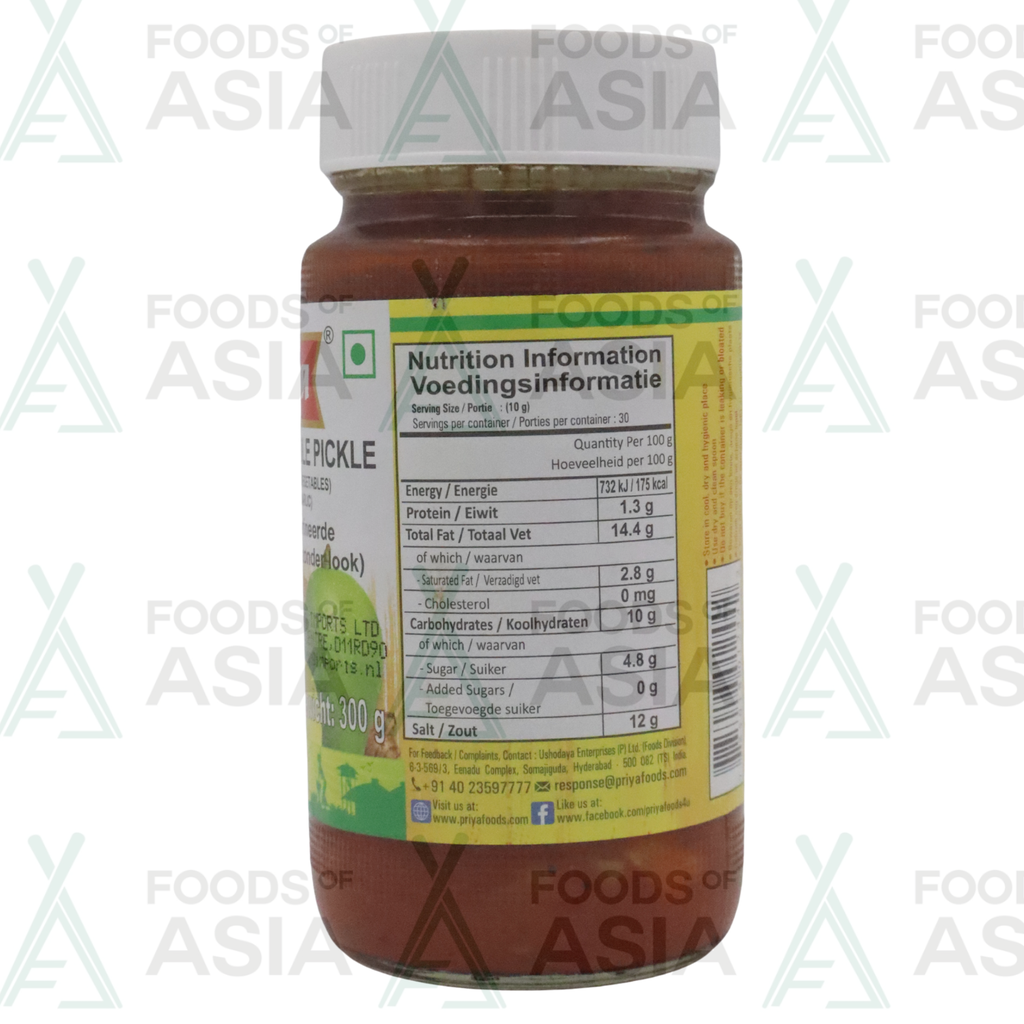Priya Mixed Vegetable Pickle 300g