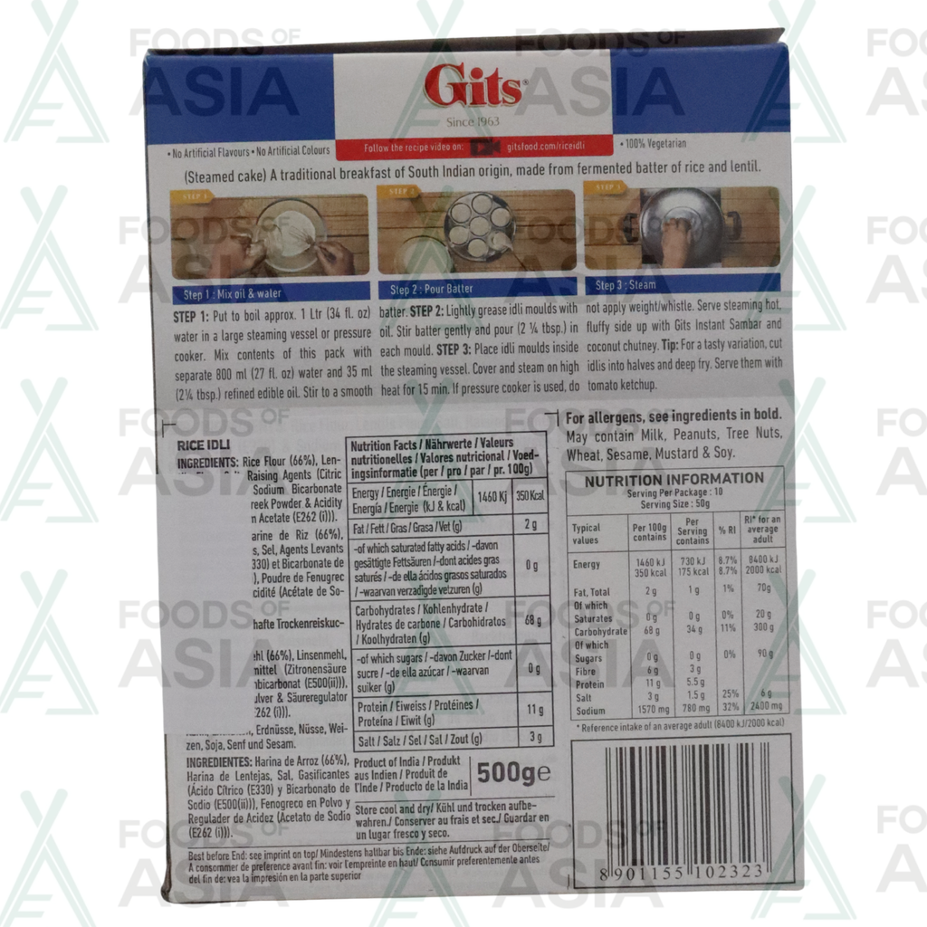 Gits Rice Idli 500g