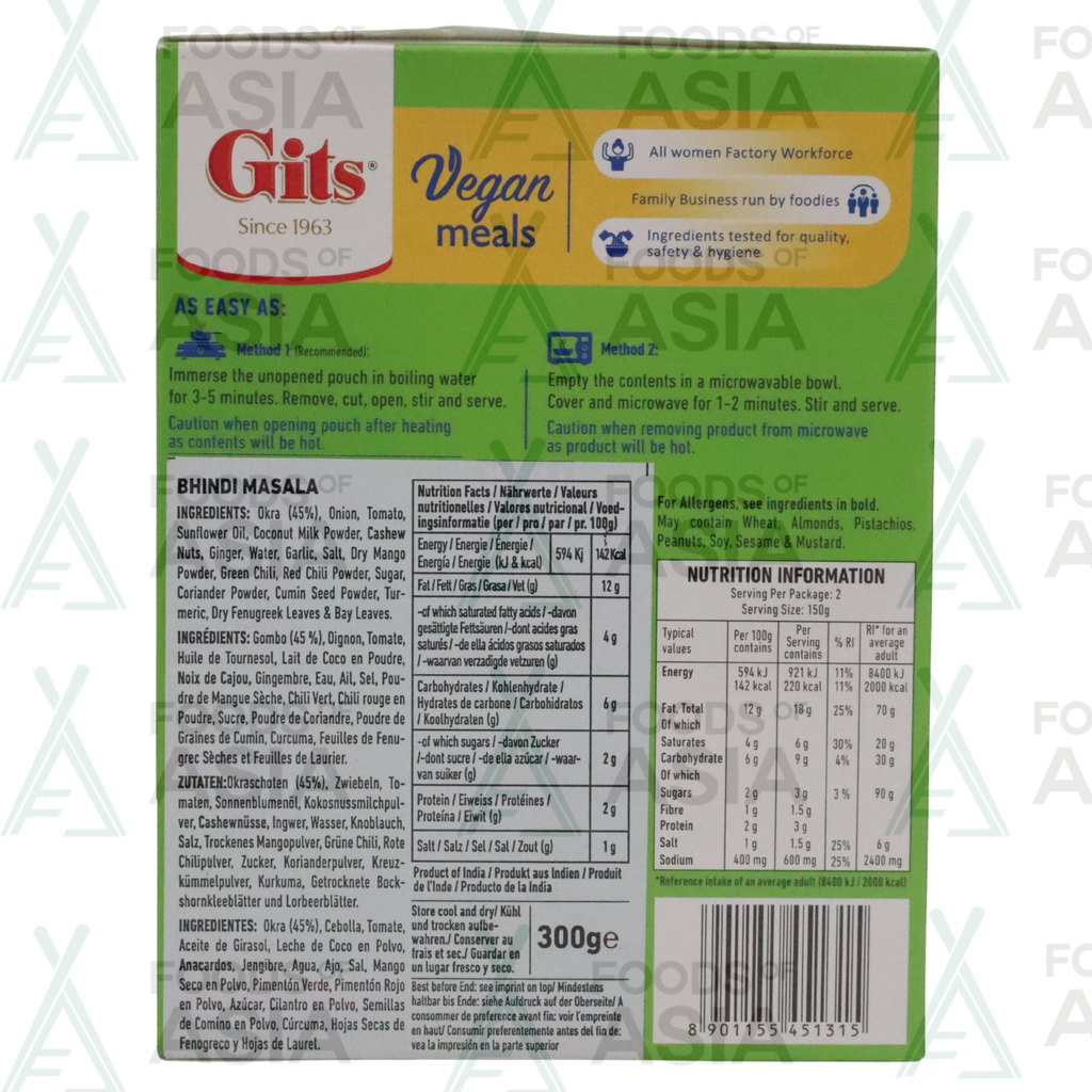 Gits Bhindi Masala 300g