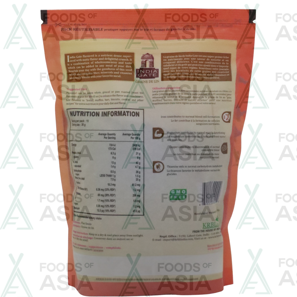 India Gate Flaxseed 454g