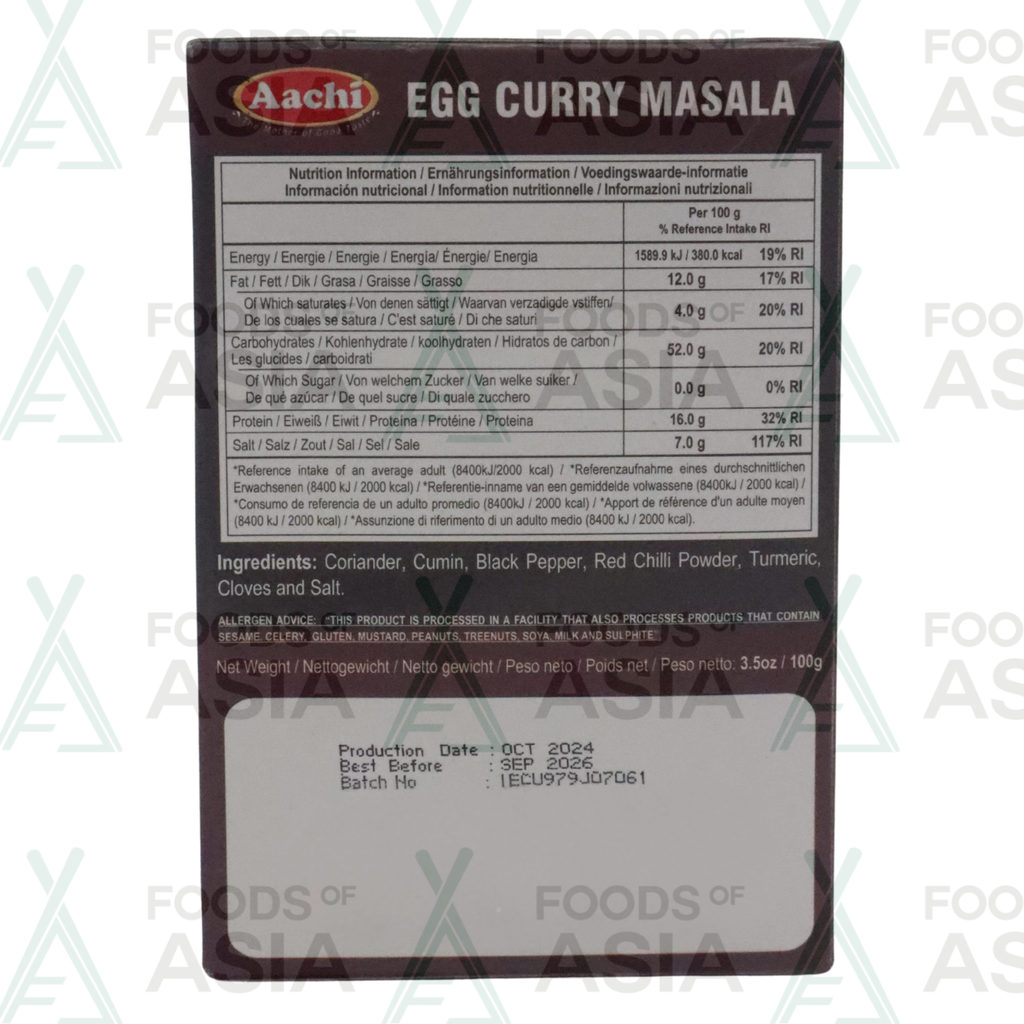 Aachi Egg Curry Masala 100g