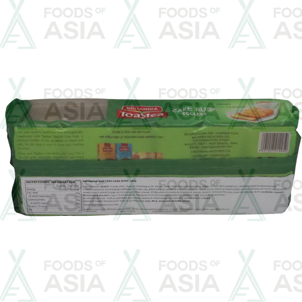 Britannia Cake Rusk Eggless 550g