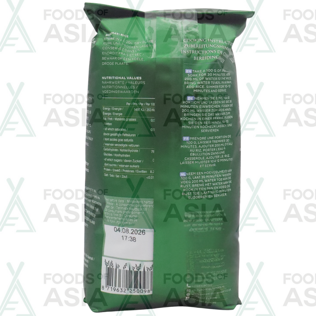 DAAWAT EXTRA LONG BASMATI RICE 1KG