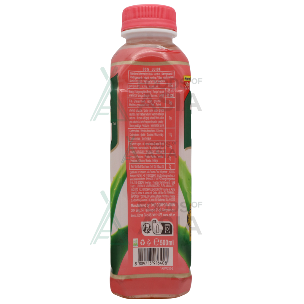 OKF Aloe Vera Drink Raspberry 500ml
