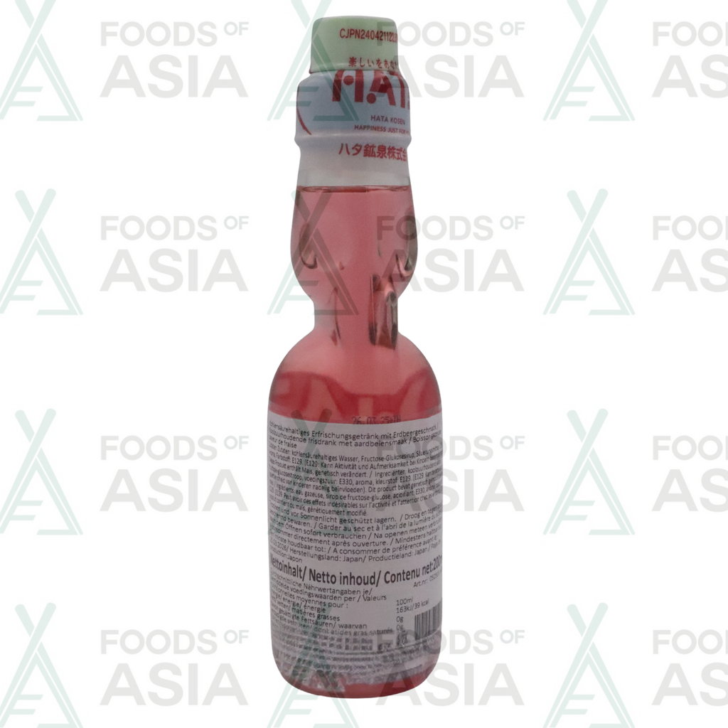 Hata Kosen Drinks Ramune Strawberry 200ml