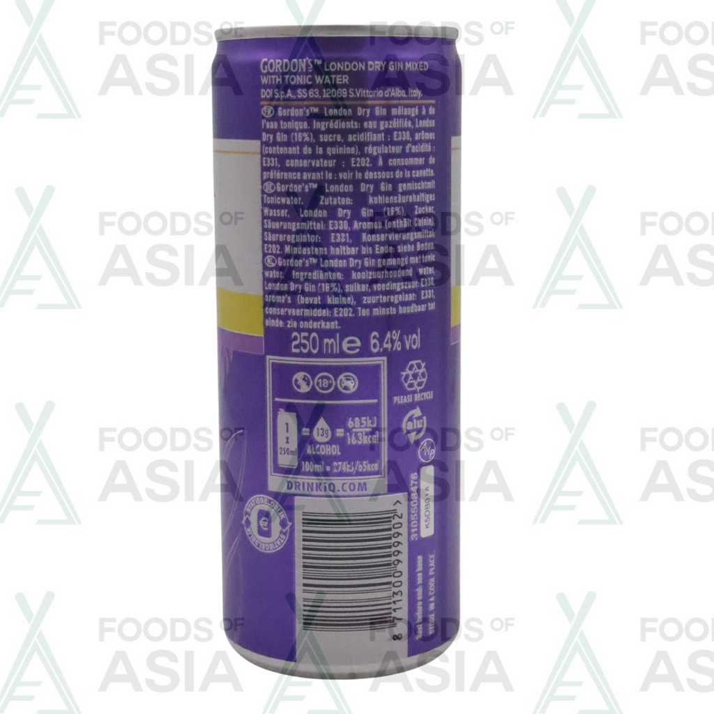 GORDON GIN & TONIC 250ML