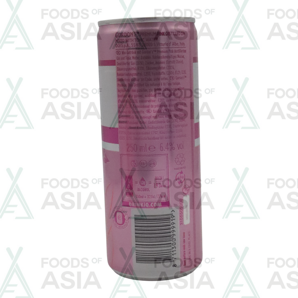 GORDON GIN & TONIC PINK 250ML