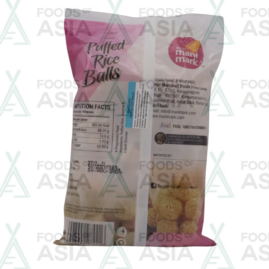 Mani Mark Puffed Rice Balls 100g