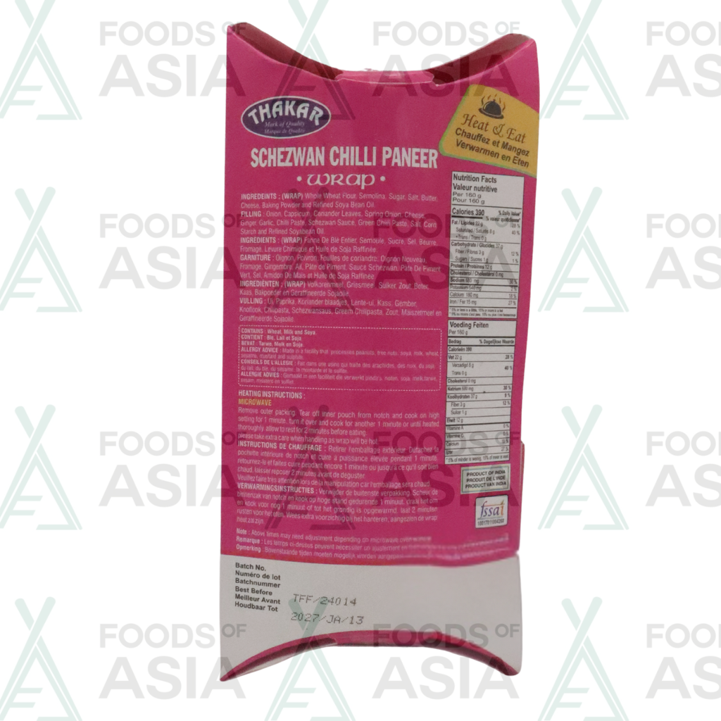 Thakar Schezwan Chilli Paneer Wrap 160g