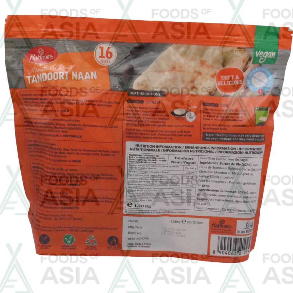 Haldiram's Tandoori Naan 1,28kg
