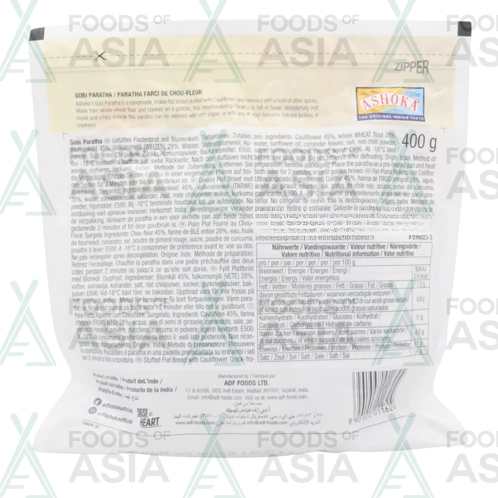 Ashoka Gobi Paratha 400g