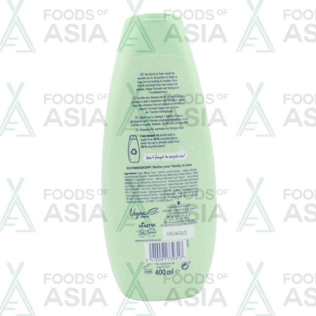 Schwarzkopf - Shampoo - 7 Kruiden - Organic 7 Herbs - 400ml