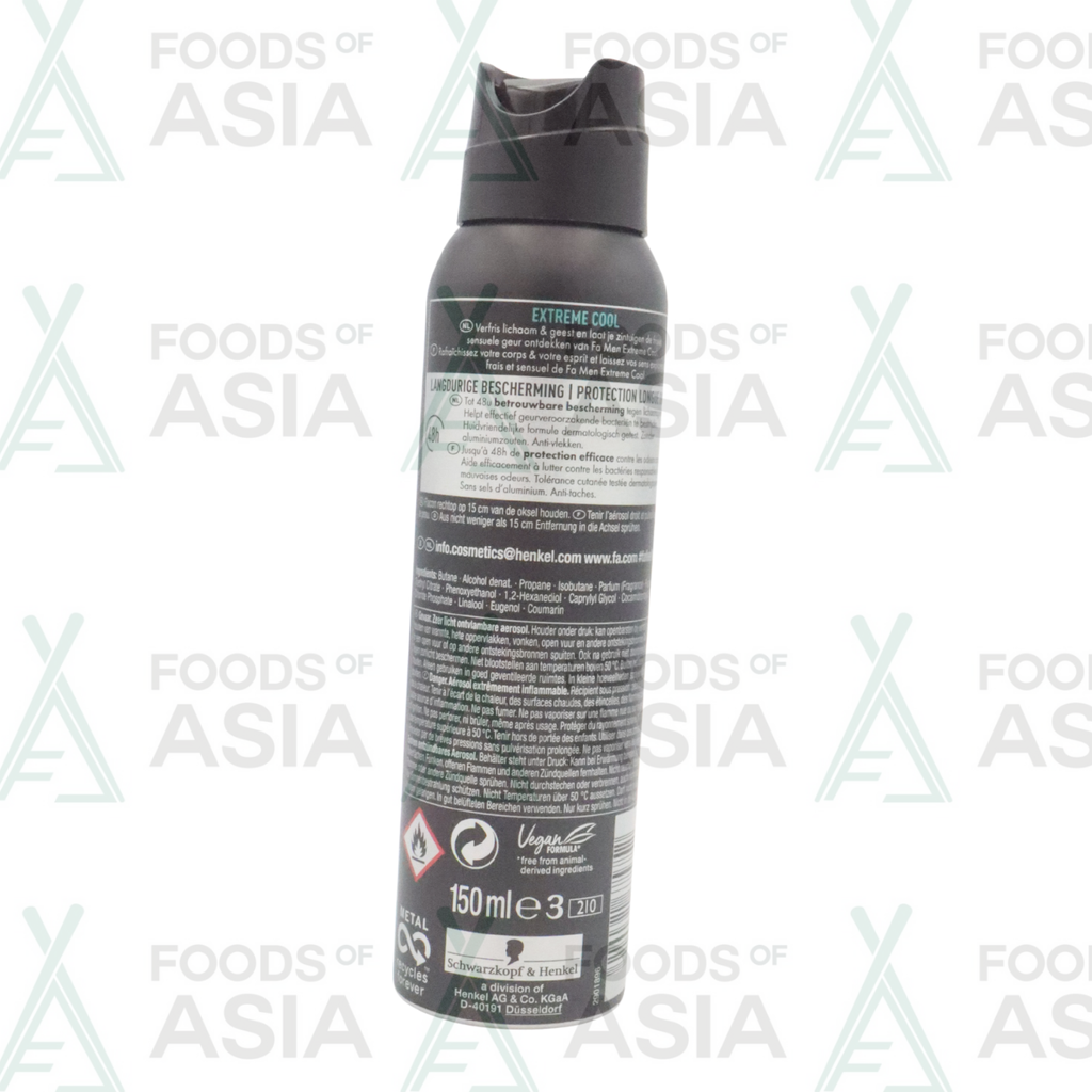 Fa Men Deodorant Spray Extreme Cool 150ml