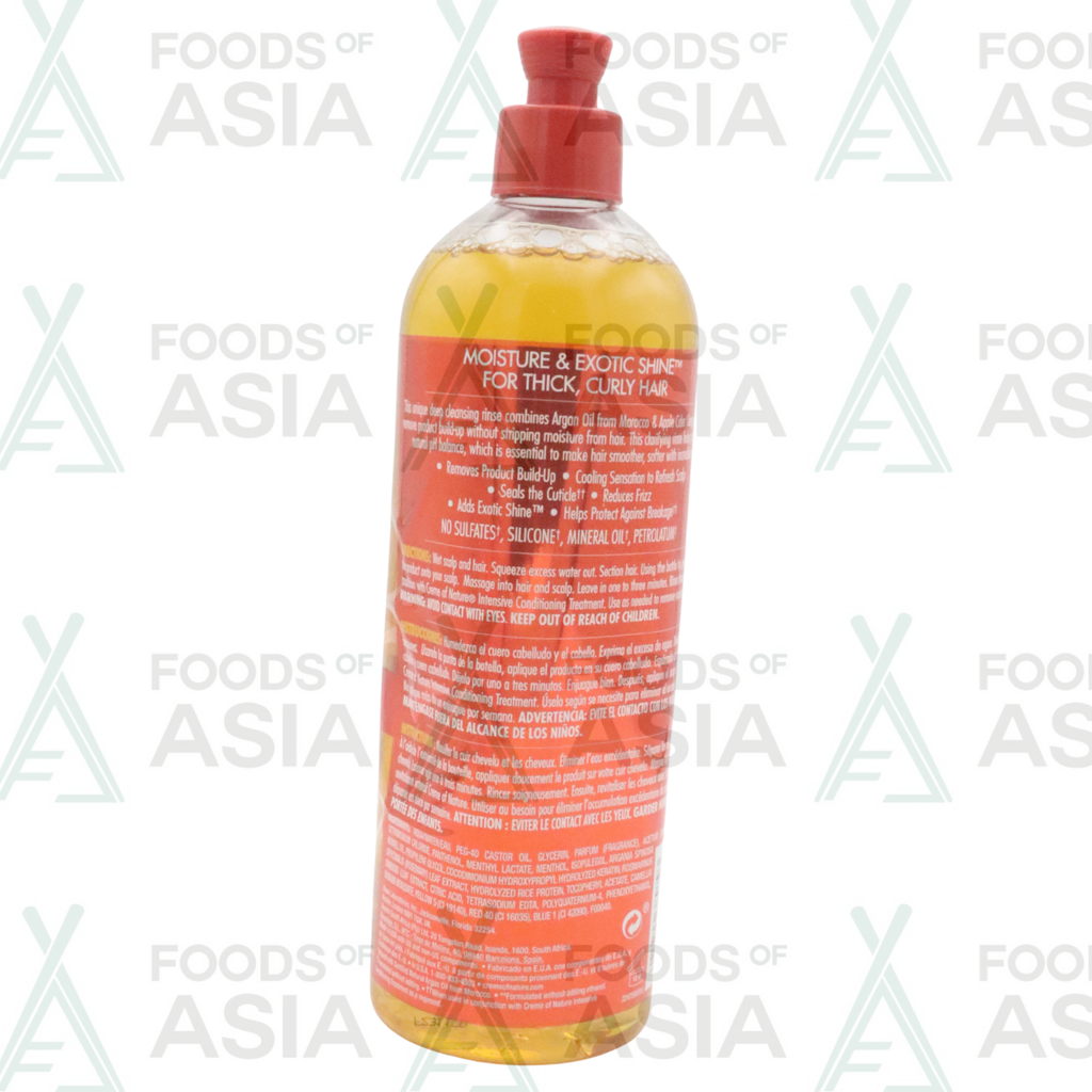 CREME OF NATURE ARGAN OIL APPLE CIDER VINEGAR 460ML 15.5OZ