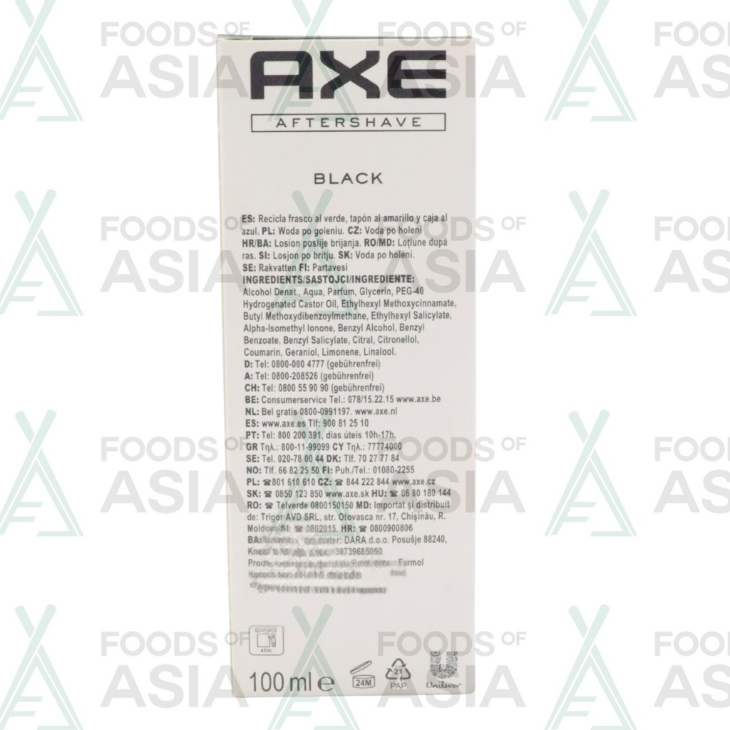 Axe - Aftershave - Black - Smooth Cedarwood - 100ml