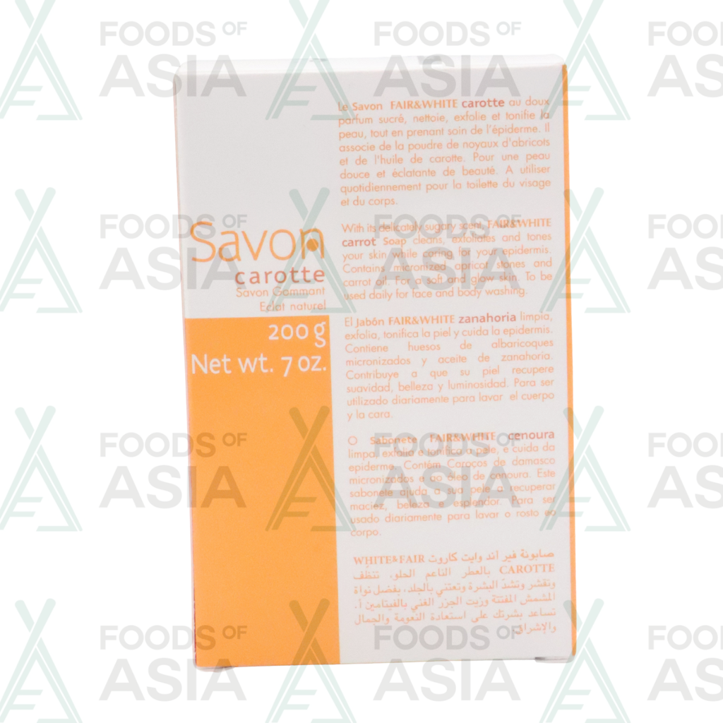 FAIRANDWHITE - ORIGINAL - SAVON GOMMANT CAROTTE 200G