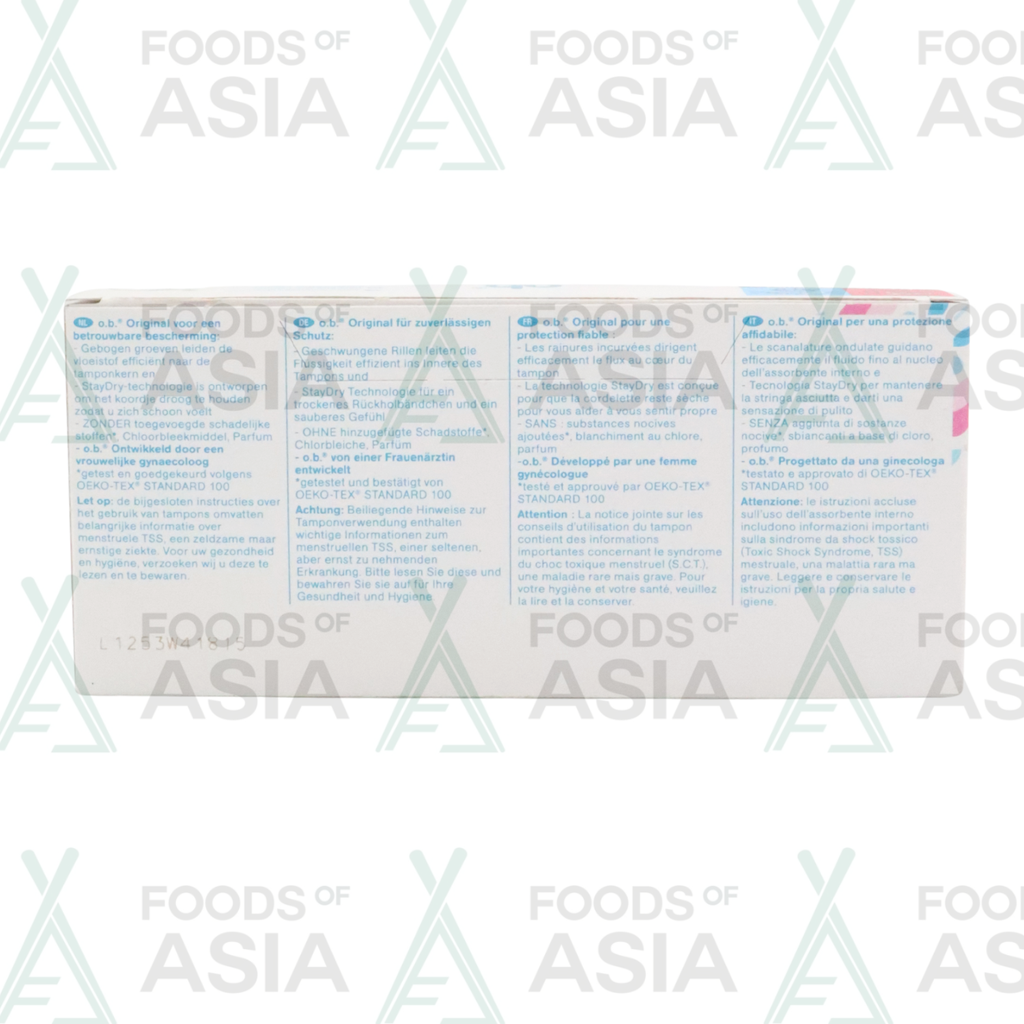 O.B. Original - Tampons - Super - 16 Stuks
