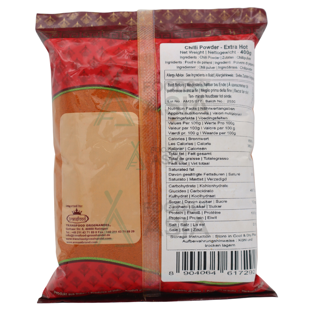 Annam Chilli Powder Extra Hot 400g