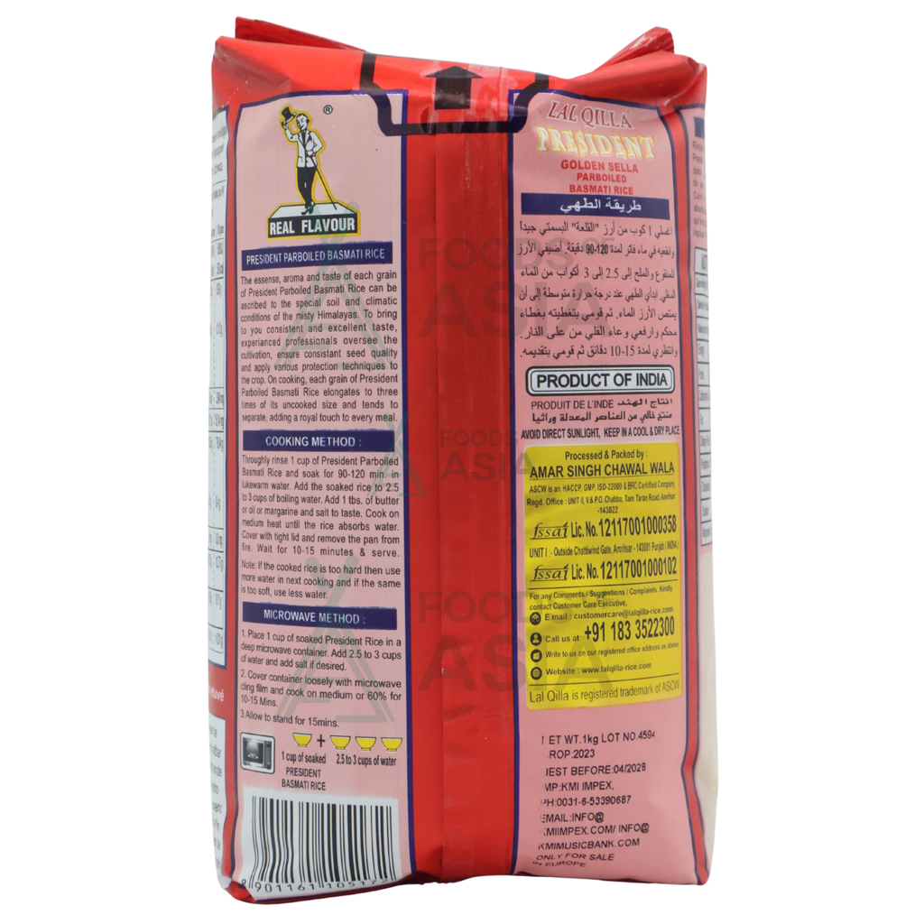 Lal Qilla President Golden Sella Parboiled Basmati Rice 1kg