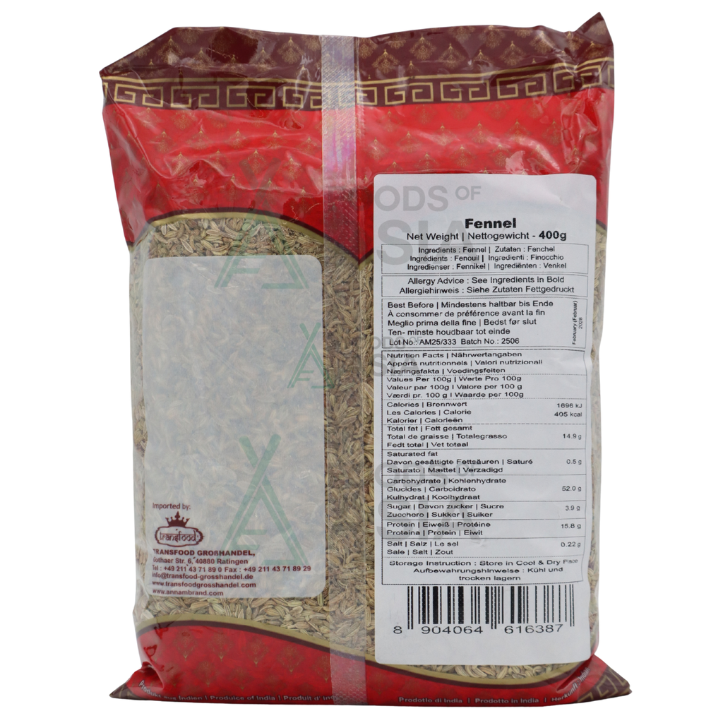 Annam Fennel (Soonf) Seeds 400g