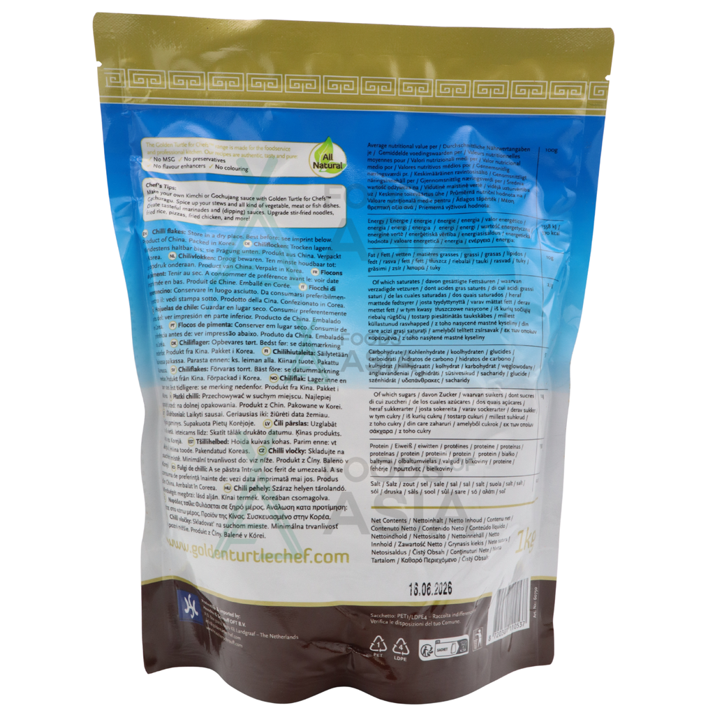 Golden Turtle For Chefs Chilli Flakes 1kg