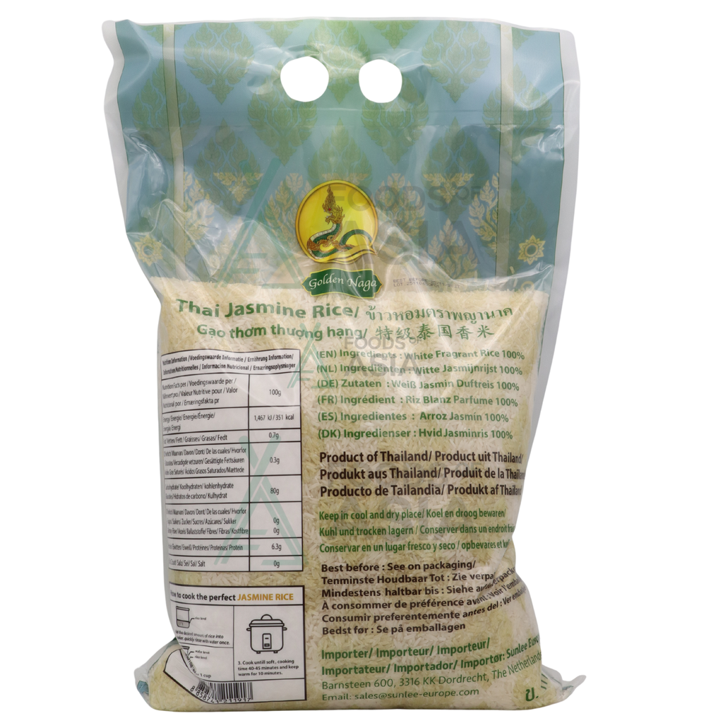 GOLDEN NAGA Thai Jasmine Rice 4,5kg

