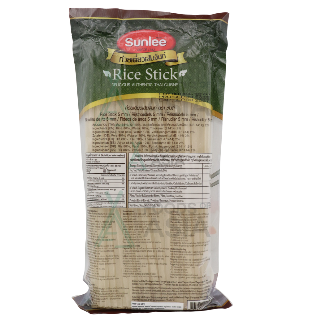 Sunlee Rice Stick 5mm 400g