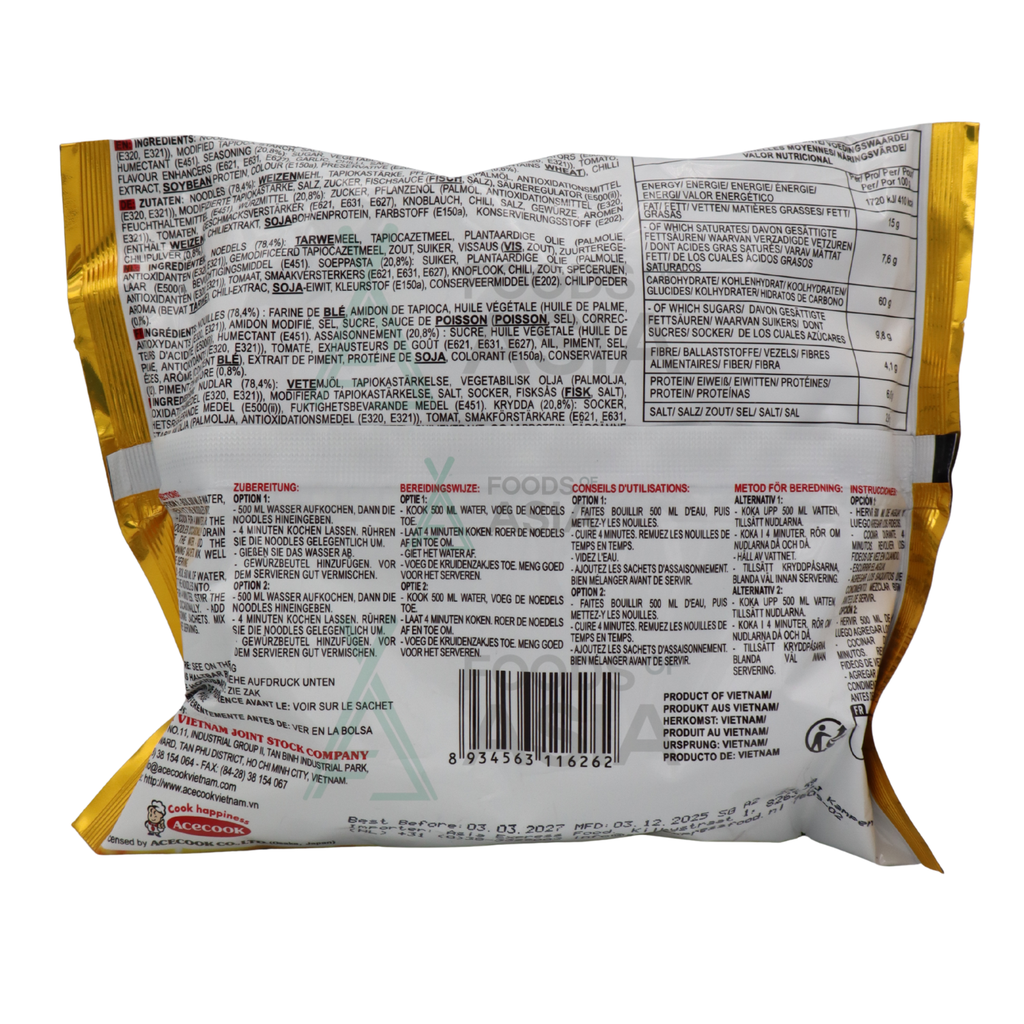 Acecook Instant Noodles Chicken 78g