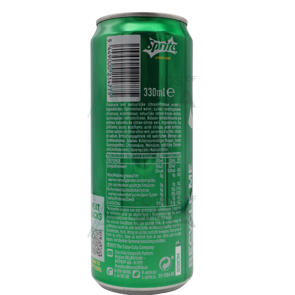 Sprite Lemon Lime 330ml