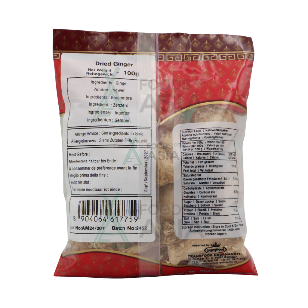 Annam Dried Ginger 100g