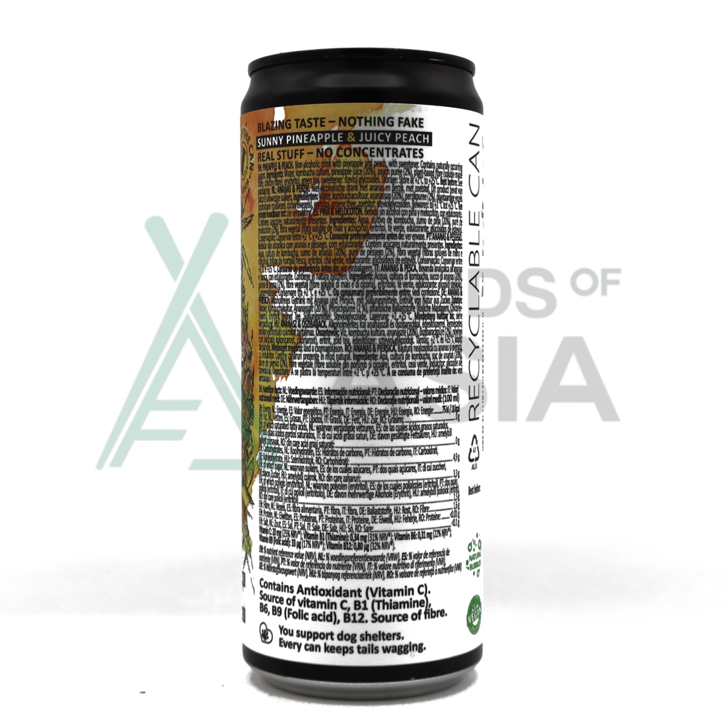 Kombucha Pineapple& peach 330ml