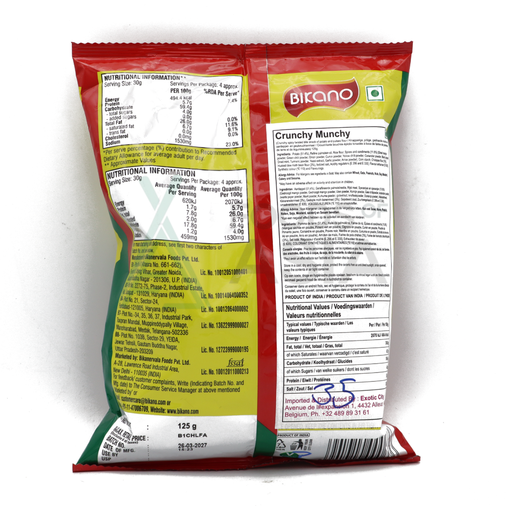 Bikano Crunchy Munchy Masala Masti 125g