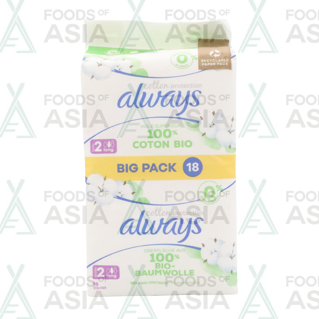 Always - Maandverband - 2 Long - Cotton Protection - Big Pack - 18 Stuks
