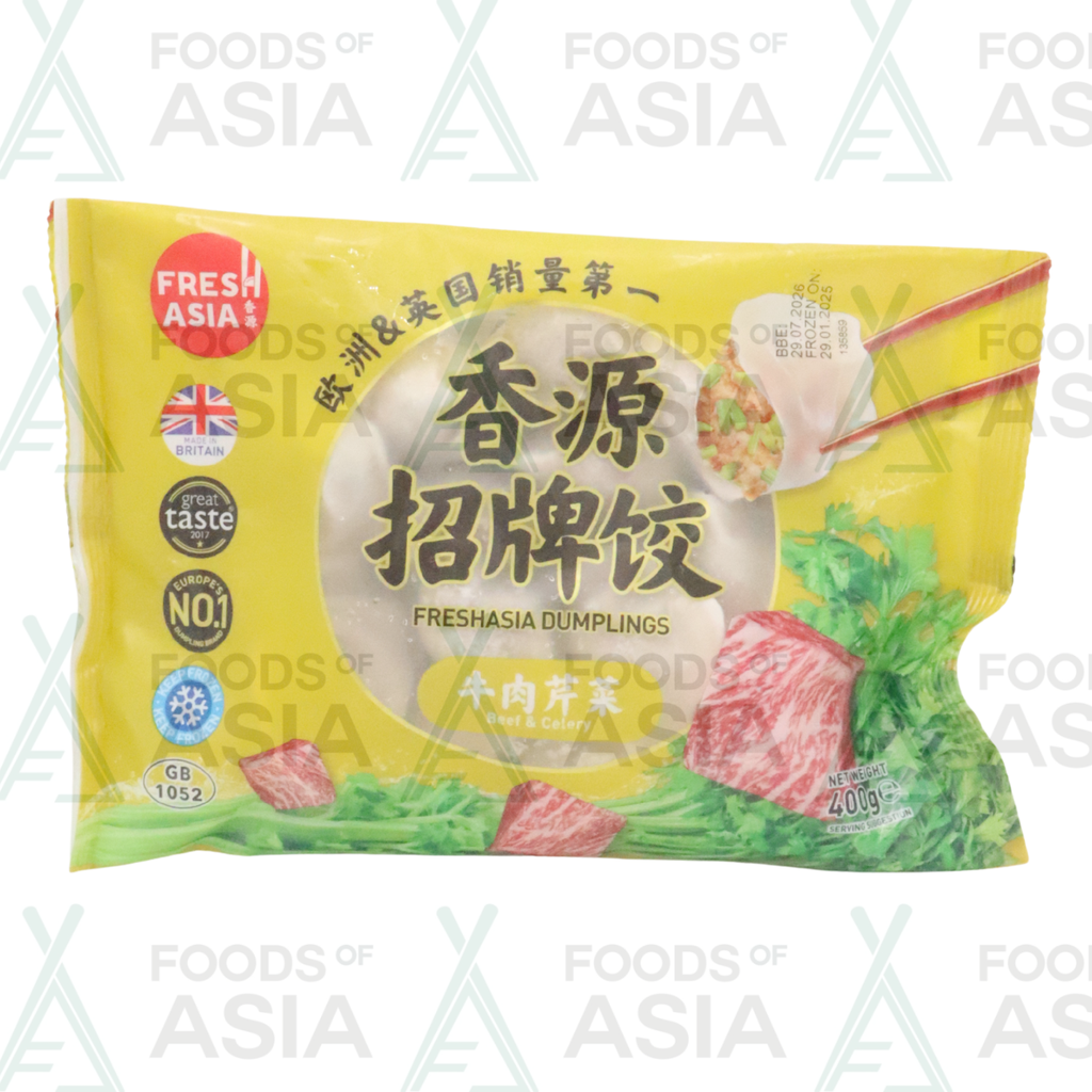 Fresh Asia Beef & Celery Dumpling 400g