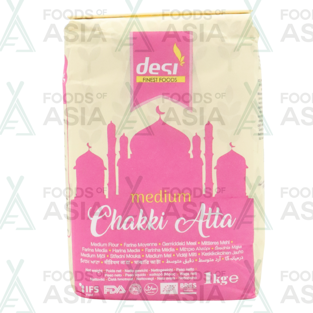 Desi Finest Foods Medium Chakki Atta 1kg