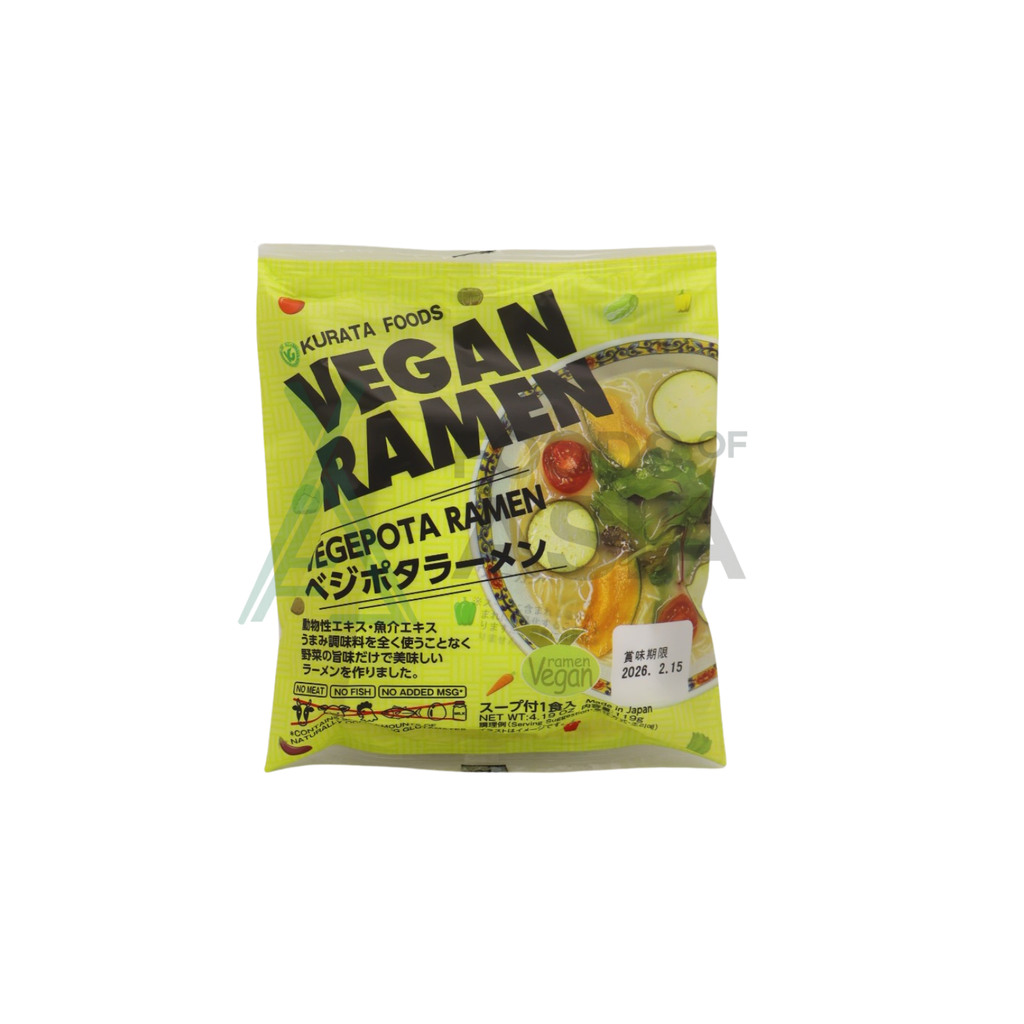 Kurata Vegan Ramen Vegepota Ramen 119g