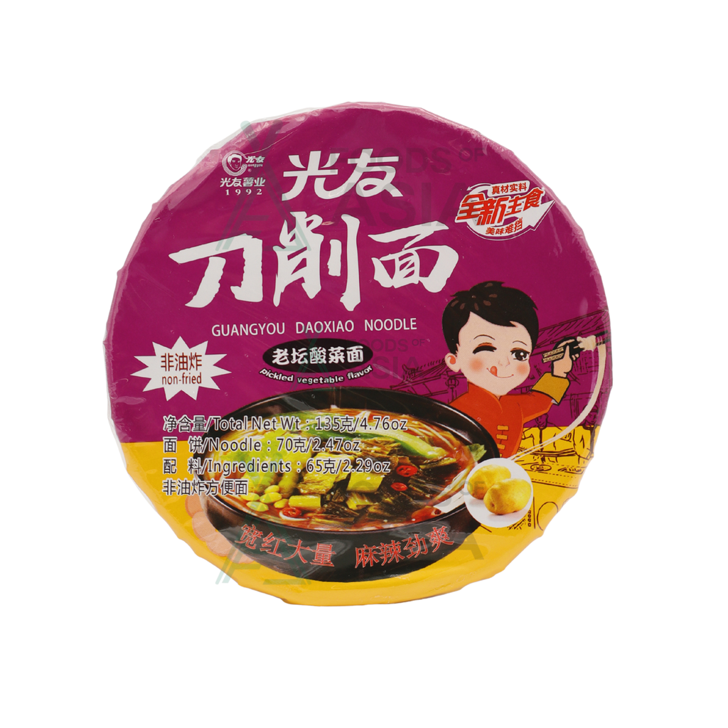 Guang You Sliced Noodles Sauerkraut Flavour 135g