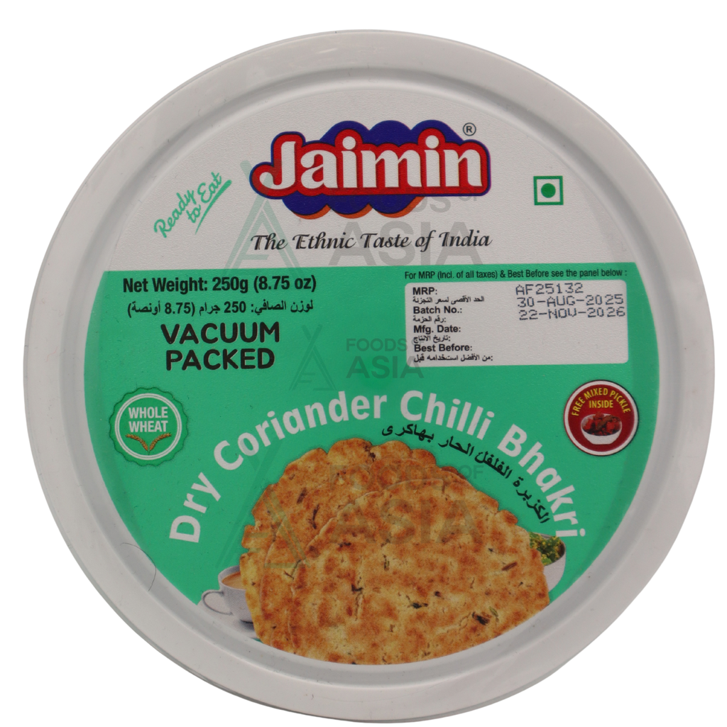 Jaimin Dry Coriander Chilli Bhakri 250g