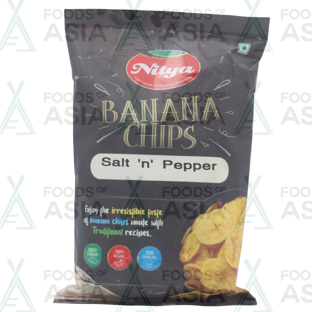 NITYA BANANA CHIPS BLACK PEPPER 150G