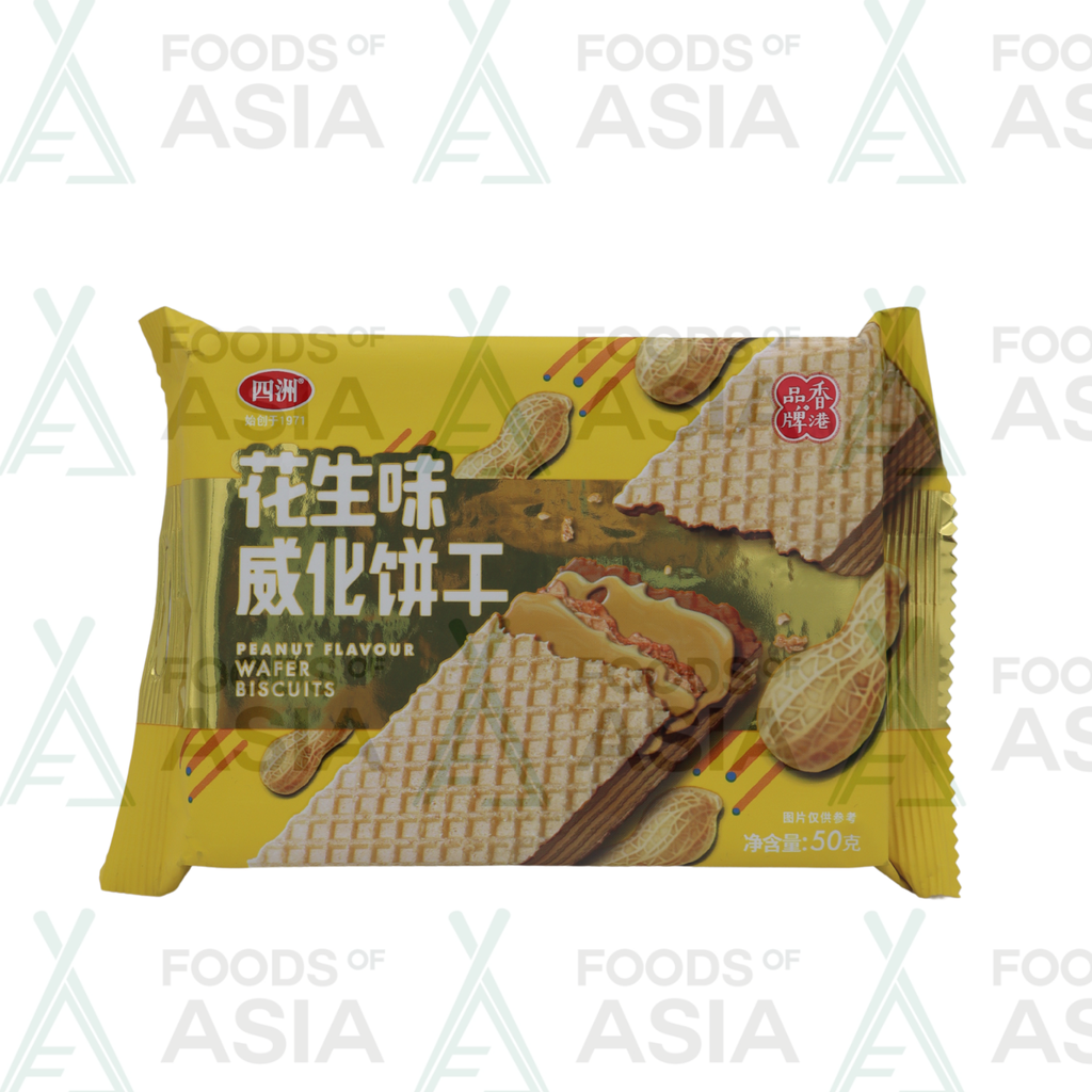 Four Seas Cream Wafer Peanut Flavour 50g