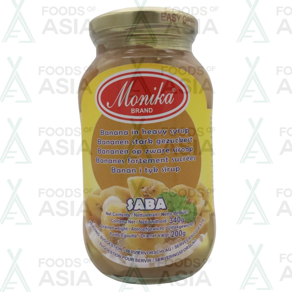 Monika Saba (Sweet Banana) in Heavy Syrup 340g