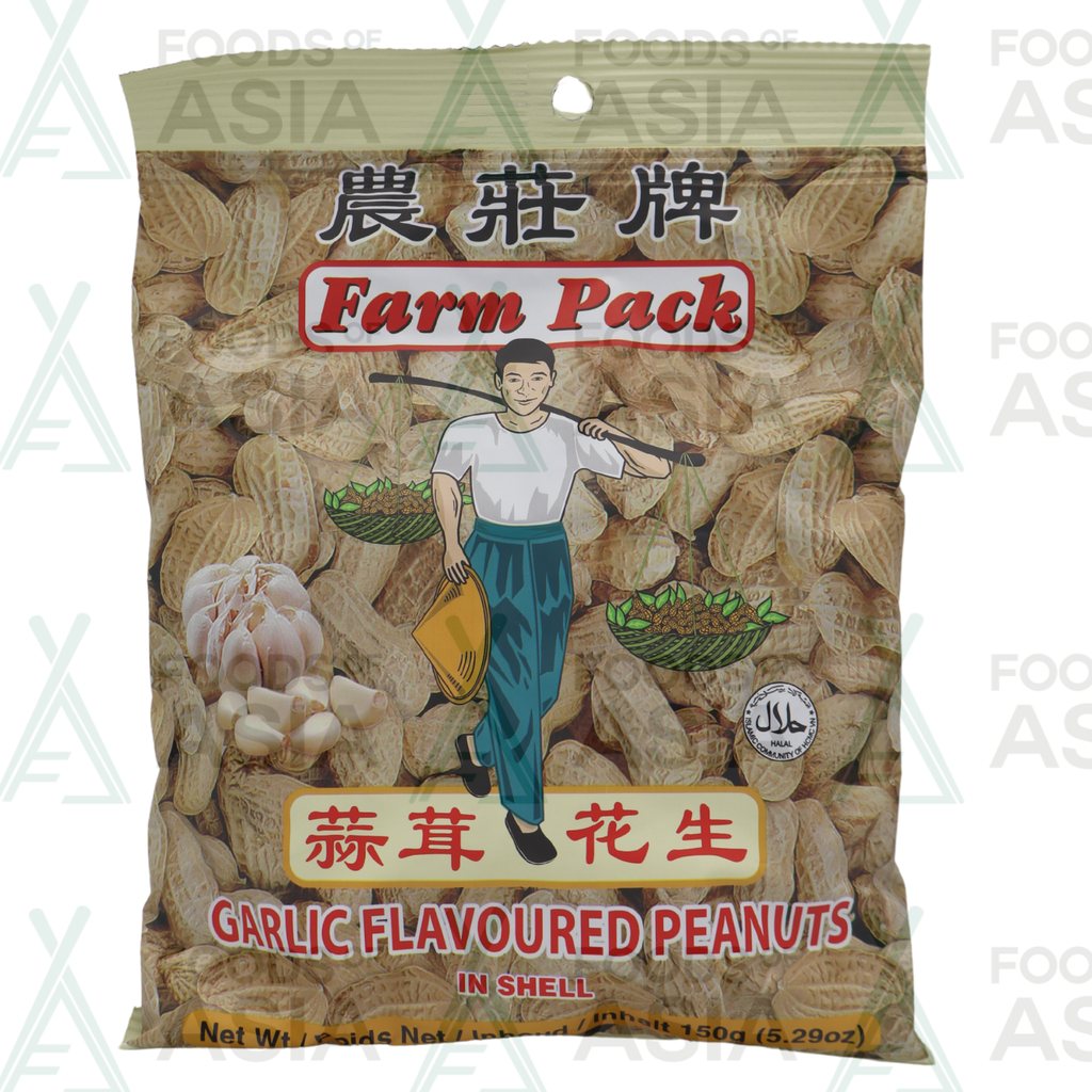 FARM PACK Roasted Peanuts Garlic 150g