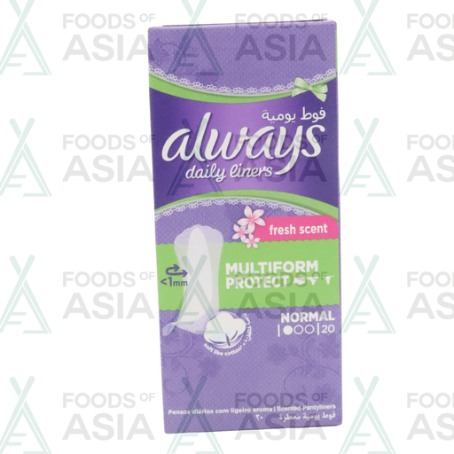 Always - Inlegkruisjes - 1 Normal - Multiform Protect - Fresh Scent - 20 Stuks