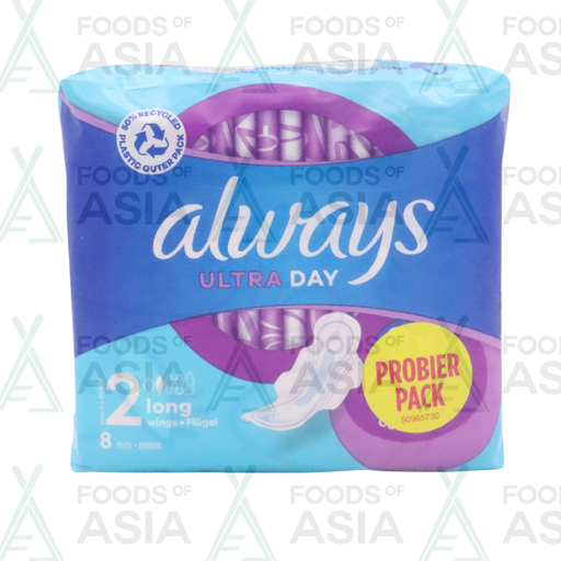 Always - Maandverband - 2 Long With Wings - Ultra Day - 8 Stuks