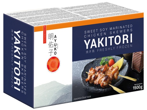 Ayuko Yakitori Sweet Soy Chicken Skewers 1,5kg
