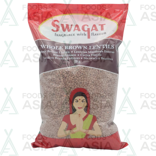 Swagat Whole Brown Lentils 2kg