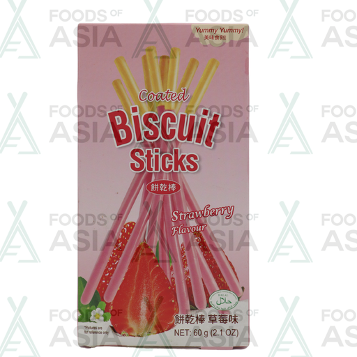 Pocky Coated Biscuit Sticks - Strawberry Flavour 60g