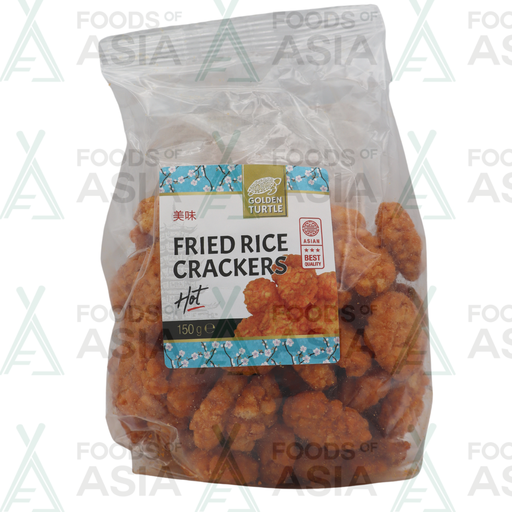 Golden Turtle Gefrituurde Rijstcrackers Hot 150g