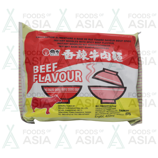 WEI LIH Instant Noodles Beef Spicy 85g