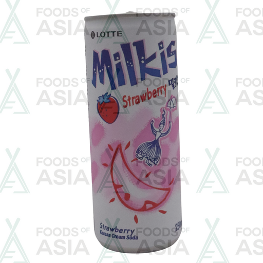 LOTTE Milkis Soft Drink Strawberry Can 250ml